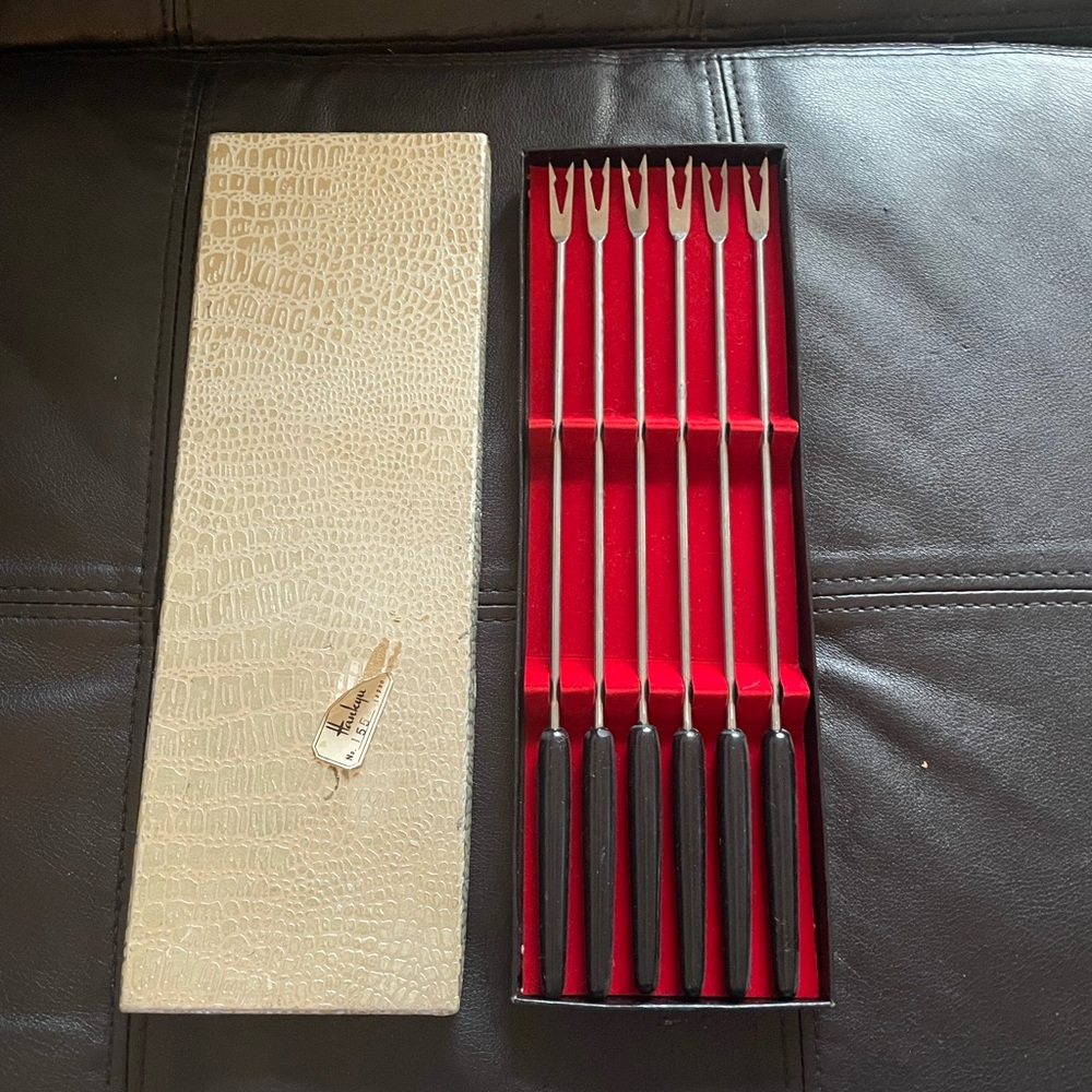VINTAGE FONDUE HANKYU MID CENTURY FONDUE FORK SET
